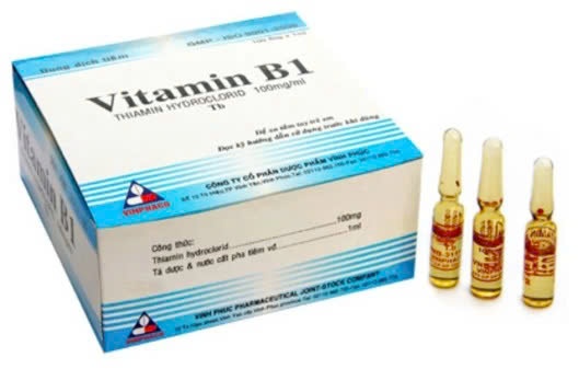 4352. Vitamin B1 - (Thiamin HCl 100mg/1ml) - [Thùng 36 Hộp; Hộp 100 ống; ống 1 ml] Vinphaco - Việt Nam
