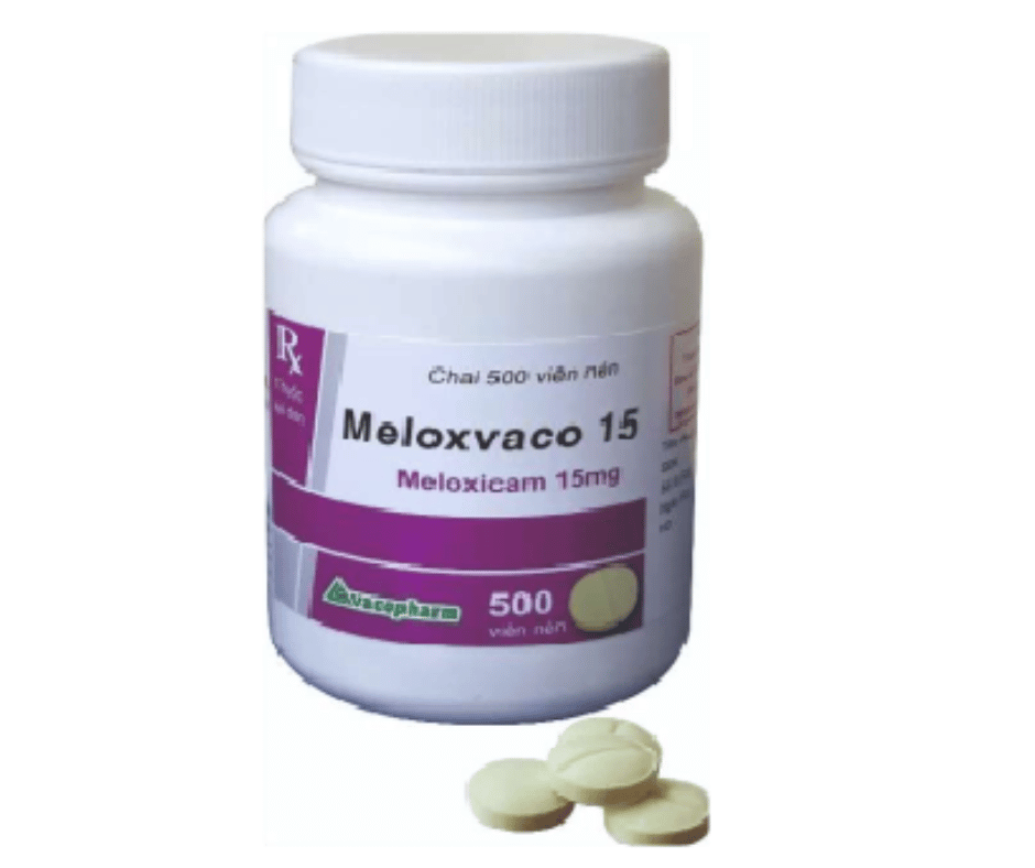 4496. Meloxvaco 15 - (Meloxicam 15mg) - [Thùng 120 chai; chai 500 viên] Vacopharm - Việt Nam