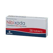 4592. Nibixada 50 - (Cilostazol 50mg) - [Thùng 100 hộp; hộp 2 vỉ; vỉ 14 viên] Adamed - Ba Lan
