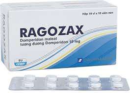 4659. Ragozax - (Domperidone maleate 10mg) - [Thùng 180 hộp; hộp 10 vỉ; vỉ 10 viên] Davipharm - Việt Nam