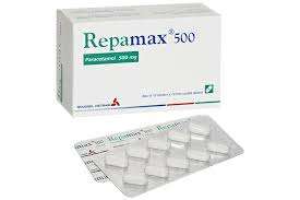 5046. Repamax 500 - (Paracetamol 500mg) - [Thùng 64 hộp; hộp 10 vỉ; vỉ 10 viên] Begroup(Roussel) - Việt Nam