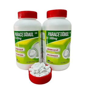 5010. Paracetamol 500Mg - (Paracetamol 500mg) - [Thùng 20 chai; chai 1000 viên] Armephaco - Việt Nam