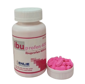 4972. Ibuprofen - (Ibuprofen 400mg) - [Thùng 80 Chai; Chai 200 Viên] Becamex - Việt Nam