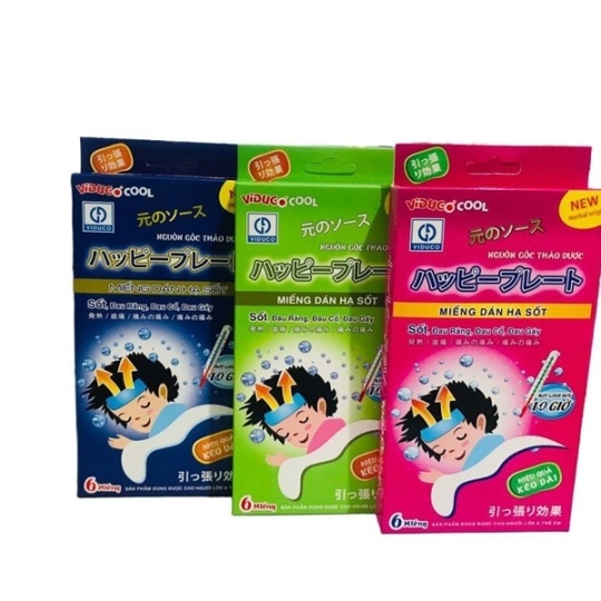 4905. Miếng Dán Hạ Sốt Vidugo Cool - [Thùng 150 hộp; hộp 6 miếng] Việt Đức - Việt Nam