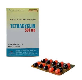 5029. Tetracyclin - (Tetracyclin 500mg) - [Thùng 100 hộp; hộp 10 vỉ; vỉ 10 viên] Thanh Hóa - Việt Nam