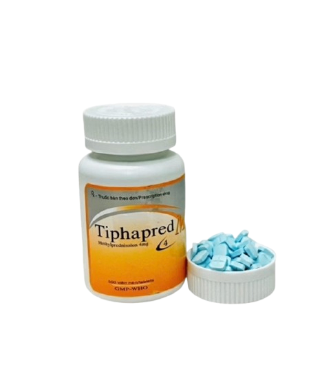 5102. Tiphapred M4 - (Methylprenisolon 4mg) - [Thùng 171 chai; chai 500 viên] Tipharco - Việt Nam