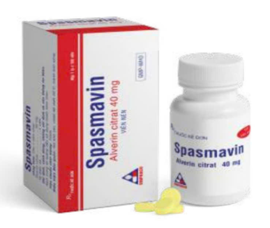 5122. Spasmavin - (Alverin citrat 40mg) - [Thùng 384 lọ; lọ 1 hộp; hộp 100 viên] Vinphaco - Việt Nam