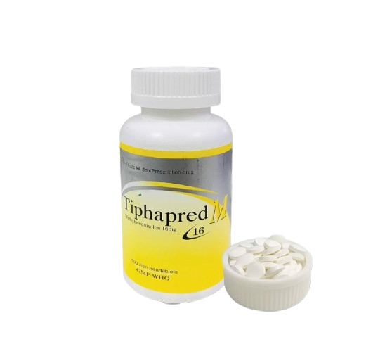 5154. Tiphapred M16 - (Methylprednisolon 16mg) - [Thùng 126 Chai; Chai 500 Viên] Tipharco - Việt Nam
