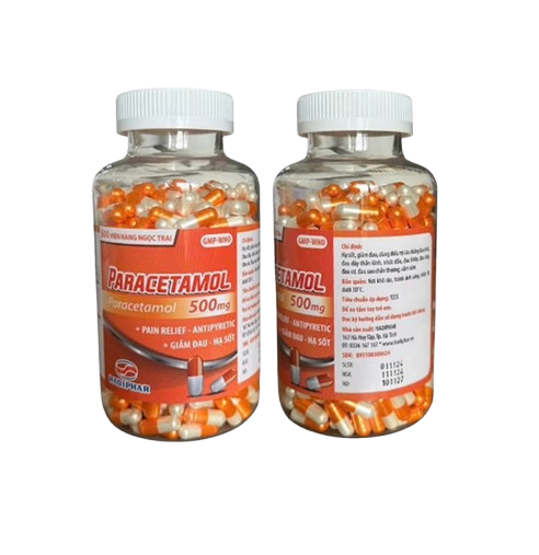 5161. Paracetamol 500 - (Paracetamol 500mg) - [Thùng 100 chai; chai 500 viên] Hà Tĩnh - Việt Nam