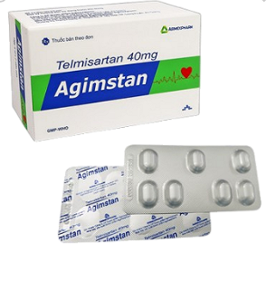 5197. Agimstan 40 - (Telmisartan 40mg) - [Thùng 168 Hộp; Hộp 4 Vỉ; Vỉ 7 Viên] Agimexpharm - Việt Nam