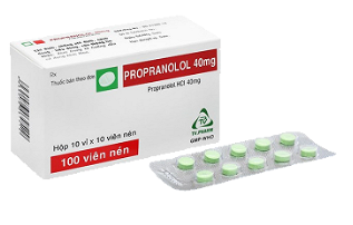 5198. Propranolol 40Mg - (Propranolol 40mg) - [Thùng 98 Hộp; Hộp 10 Vỉ; Vỉ 10 Viên] Trà Vinh - Việt Nam