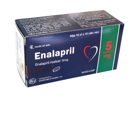 5297. Enalapril - (Enalapril maleate 5mg) - [Thùng 336 hộp; hộp 10 vỉ; vỉ 10 viên] Khánh Hòa - Việt Nam
