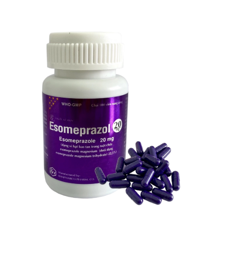 5383. Esomeprazol 20Mg - (Esomeprazole 20mg) - [Thùng 450 chai; chai 100 viên] Khánh Hòa - Việt Nam