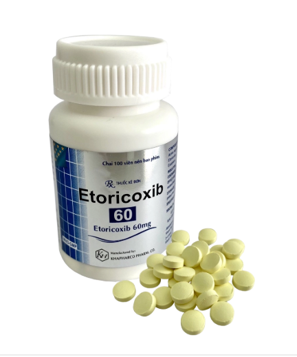 5384. Etoricoxib 60 - (Etoricoxib 60mg) - [Thùng 450 chai; chai 100 viên] Khánh Hòa - Việt Nam