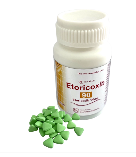 5385. Etoricoxib 90 - (Etoricoxib 90mg) - [Thùng 450 chai; chai 100 viên] Khánh Hòa - Việt Nam