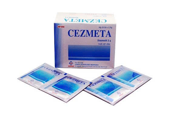 5404. Cezmeta - (Diosmectit 3g) - [Thùng 84 hộp; hộp 30 gói; gói 3.76 g] Medipharco - Việt Nam