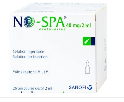 5431. No-Spa - (Drotaverin Hydroclorid 40mg) - [Thùng 100 hộp; hộp 5 vỉ; vỉ 5 ống; ống 2 ml] Công Ty Cổ Phần Sanofi Việt Nam - Hungary