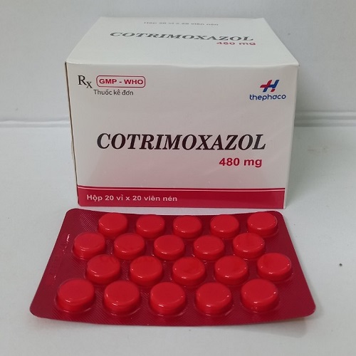 5450. Cotrimoxazol - (Sulfamethoxazol 400mg + Trimethoprim 80mg) - [Thùng 36 hộp; hộp 20 vỉ; vỉ 20 viên] Thanh Hóa - Việt Nam