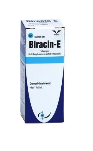 3443. Biracin-E - (Tobramycin 15mg/5ml) - [Thùng 320 Hộp; Hộp 1 lọ; Lọ 5 Ml] Bidiphar - Việt Nam