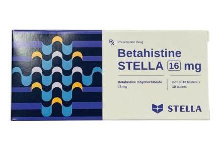 5474. Betahistine STELLA 16mg - (Betahistin dihydroclorid 16mg) - [Thùng 70 Hộp; Hộp 10 Vỉ; Vỉ 10 Viên] Stella - Việt Nam