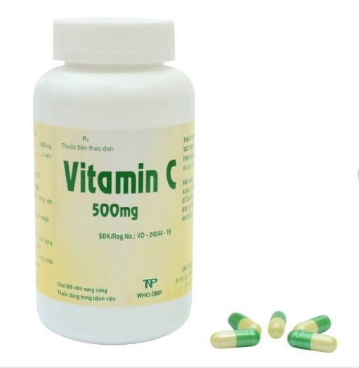 5536. Vitamin C 500Mg - (Acid Ascorbic 500mg) - [Thùng 56 chai; chai 200 viên] Thành Nam - Việt Nam