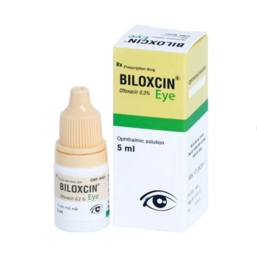 5555. Biloxcin Eye H/1 - (Ofloxacin 15mg) - [Thùng 320 chai; chai 5 ml] Bidiphar - Việt Nam