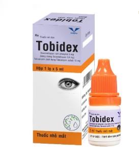5565. Tobidex H/1 - (Tobramycin 15mg + Dexamethason natri phosphat 5mg) - [Thùng 320 chai; chai 1 hộp; hộp 5 ml] Bidiphar - Việt Nam