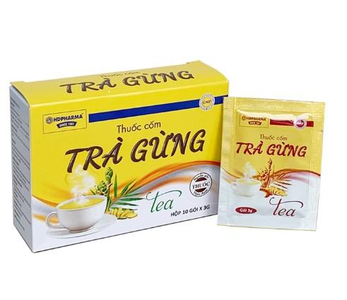 2984. Trà Gừng - (Gừng 1.6g) - [Thùng 100 Hộp; Hộp 10 Gói] Hải Dương - Việt Nam