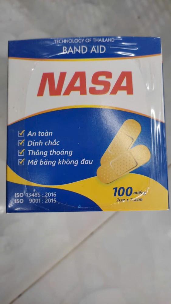 5634. Băng dính y tế Nasa (2x7,2cm) - [Thùng 100 hộp; Hộp 100 Miếng] An Phú - Việt Nam