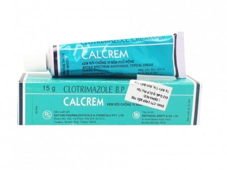 5635. Calcrem - (Clotrimazol 1%) - [Thùng 320 hộp; hộp 1 tuýp; tuýp 15 G] Satyam Pharma - Ấn Độ