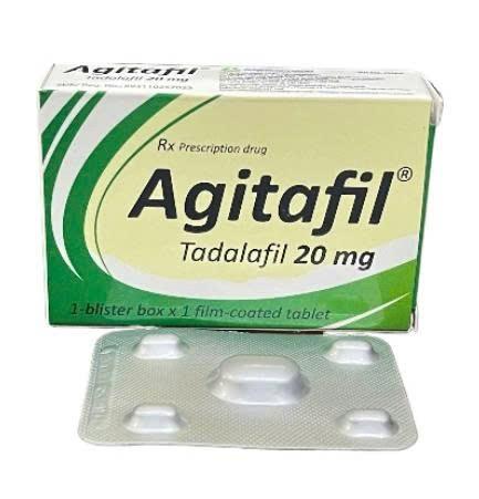 1228. Agitafil 20 - (Tadalafil 20mg) - [Thùng 420 Viên; Hộp 1 Vỉ; Vỉ 1 Viên] Agimexpharm - Việt Nam