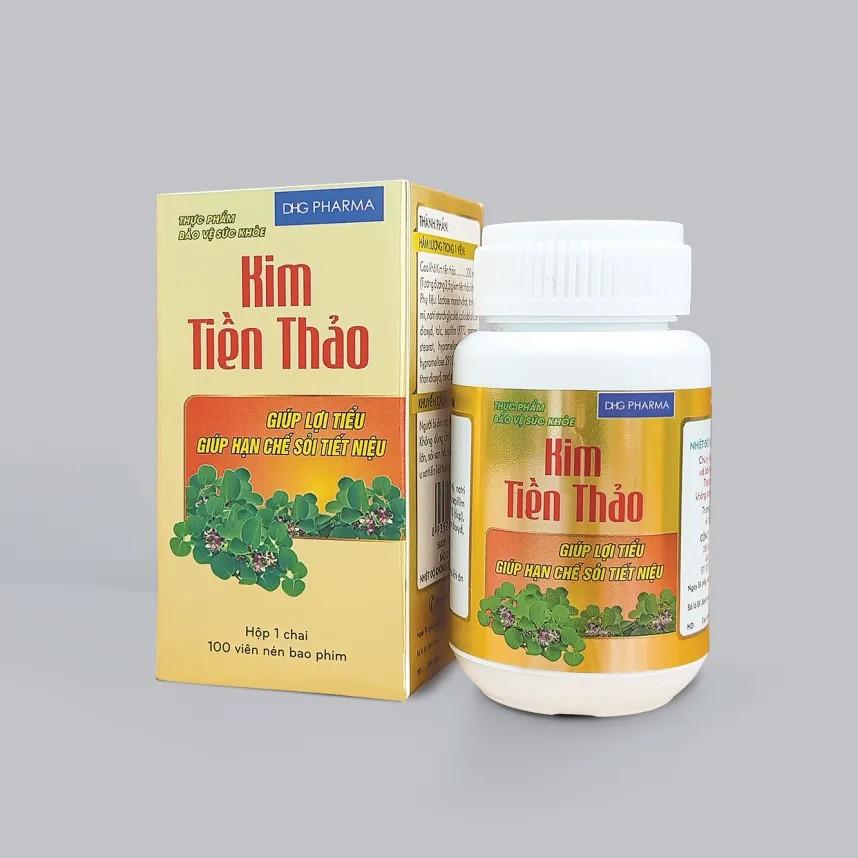 5734. Kim Tiền Thảo - (Cao Kim Tiền Thảo 167 mg) - [Thùng 216 Hộp; Hộp 1 Chai; Chai 100 Viên] DHG Pharma - Việt Nam