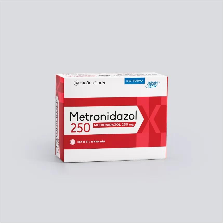 5759. Metronidazolb (KSĐB) - (Metronidazol 250mg) - [Thùng 120 Hộp; Hộp 10 Vỉ; Vỉ 10 Viên] DHG Pharma - Việt Nam