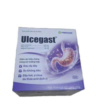 3775. Ulcegast Cap Tpcn - (Calcium carbonate 100mg + Magnesium hydroxide 50mg) - [Thùng 75 Hộp; Hộp 10 Vỉ; Vỉ 10 Viên] Agimexpharm - Việt Nam