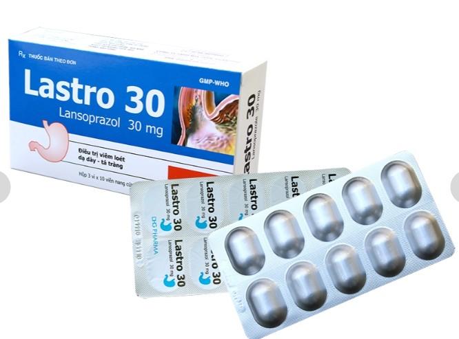 5791. Lastro 30 - (Lansoprazol 30 mg) - [Thùng 120 Hộp; Hộp 3 Vỉ; Vỉ 10 Viên] DHG Pharma - Việt Nam