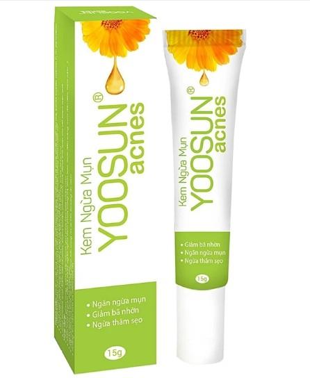 5853. YOOSUN ACNES - [Thùng 240 Hộp; Hộp 1 Tuýp; Tuýp 15 G] Đại Bắc - Việt Nam
