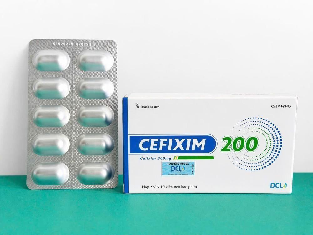 1271. Cefixim 200 - (Cefixim 200mg) - [Thùng 152 Hộp; Hộp 2 Vỉ; Vỉ 10 Viên] Cửu Long - Việt Nam