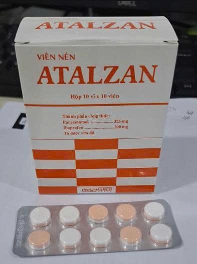 3946. Atalzan - (Paracetamol 325mg + Ibuprofen 200mg) - [Thùng 90 Hộp; Hộp 10 Vỉ; Vỉ 10 Viên] Bình Thuận - Việt Nam