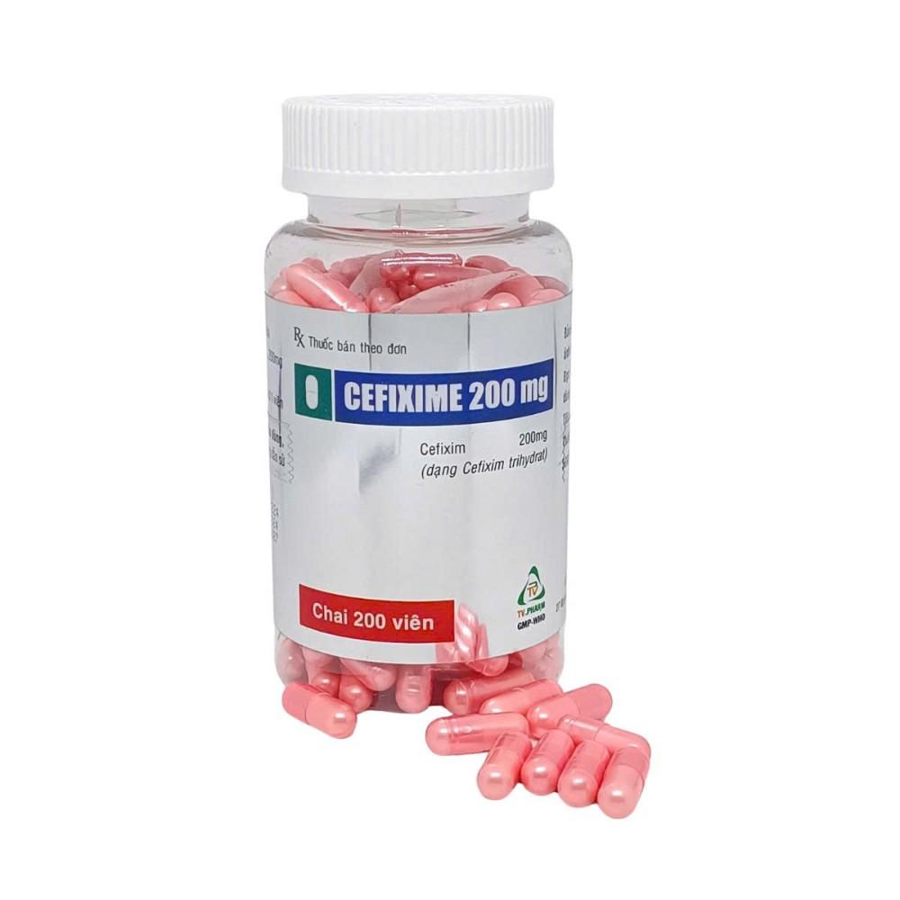 5146. Cefixime 200Mg - (Cefixime 200mg) - [Thùng 48 Chai; Chai 200 Viên] Trà Vinh - Việt Nam