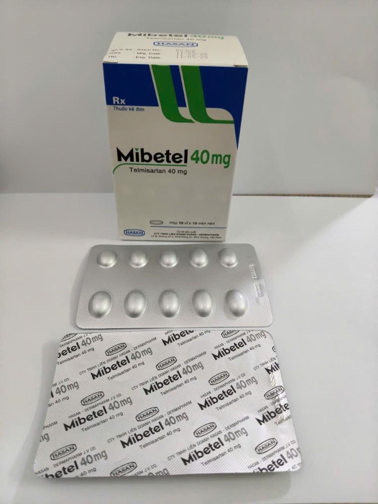 5873. Mibetel 40 - (Telmisartan 40mg) - [Thùng 100 Hộp; Hộp 10 Vỉ; Vỉ 10 Viên] Hasan - Việt Nam