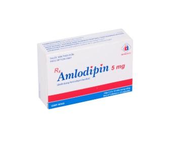 5988. Rx Amlodipin 5 Mg - (Amlodipin 5mg) - [Thùng 100 hộp; hộp 3 vỉ; vỉ 10 viên] Domesco - Việt Nam