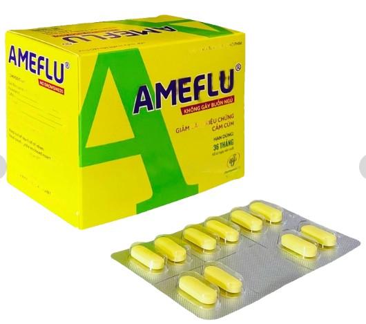 6015. Ameflu Không Gây Buồn Ngủ - (Paracetamol 500mg + Cafein 25mg + Phenylephrin HCL 5mg) - [Thùng 100 Hộp; Hộp 10 Vỉ; Vỉ 10 Viên] Opv - Việt Nam