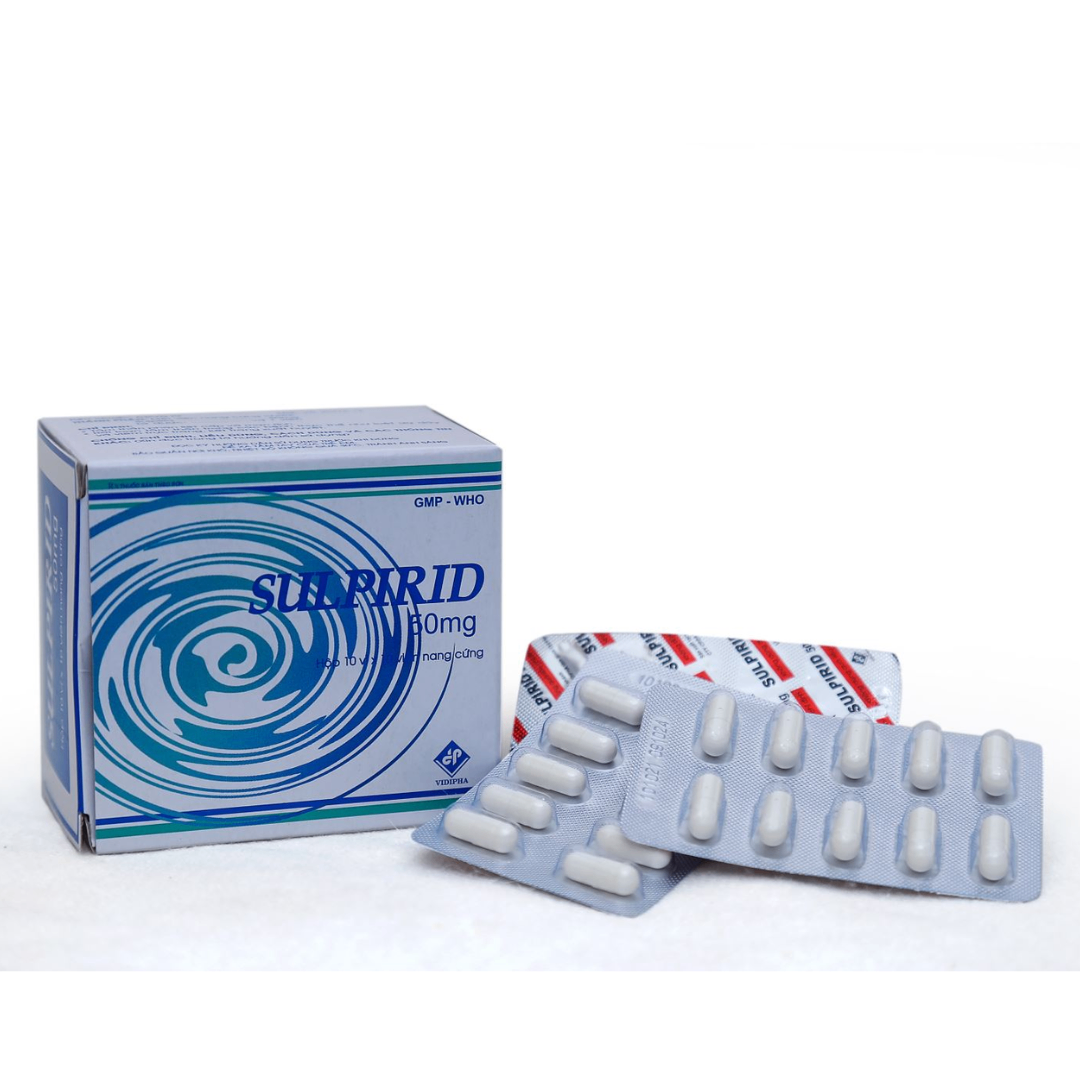1365. Sulpirid 50Mg - (Sulpirid 50mg) - [Thùng 120 Hộp; Hộp 10 Vỉ; Vỉ 10 Viên] Vidipha - Việt Nam