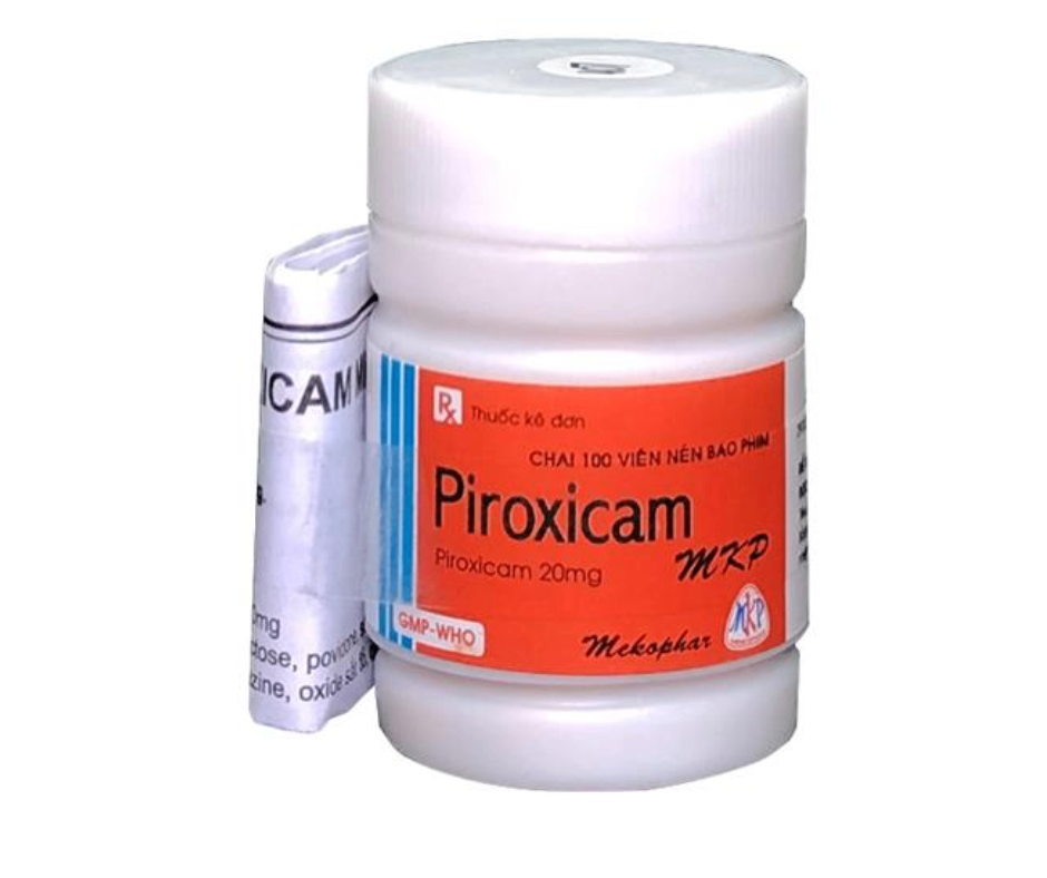 1400. Piroxicam Mkp - (Piroxicam 20mg) - [Thùng 280 chai; chai 100 viên] Mekophar - Việt Nam