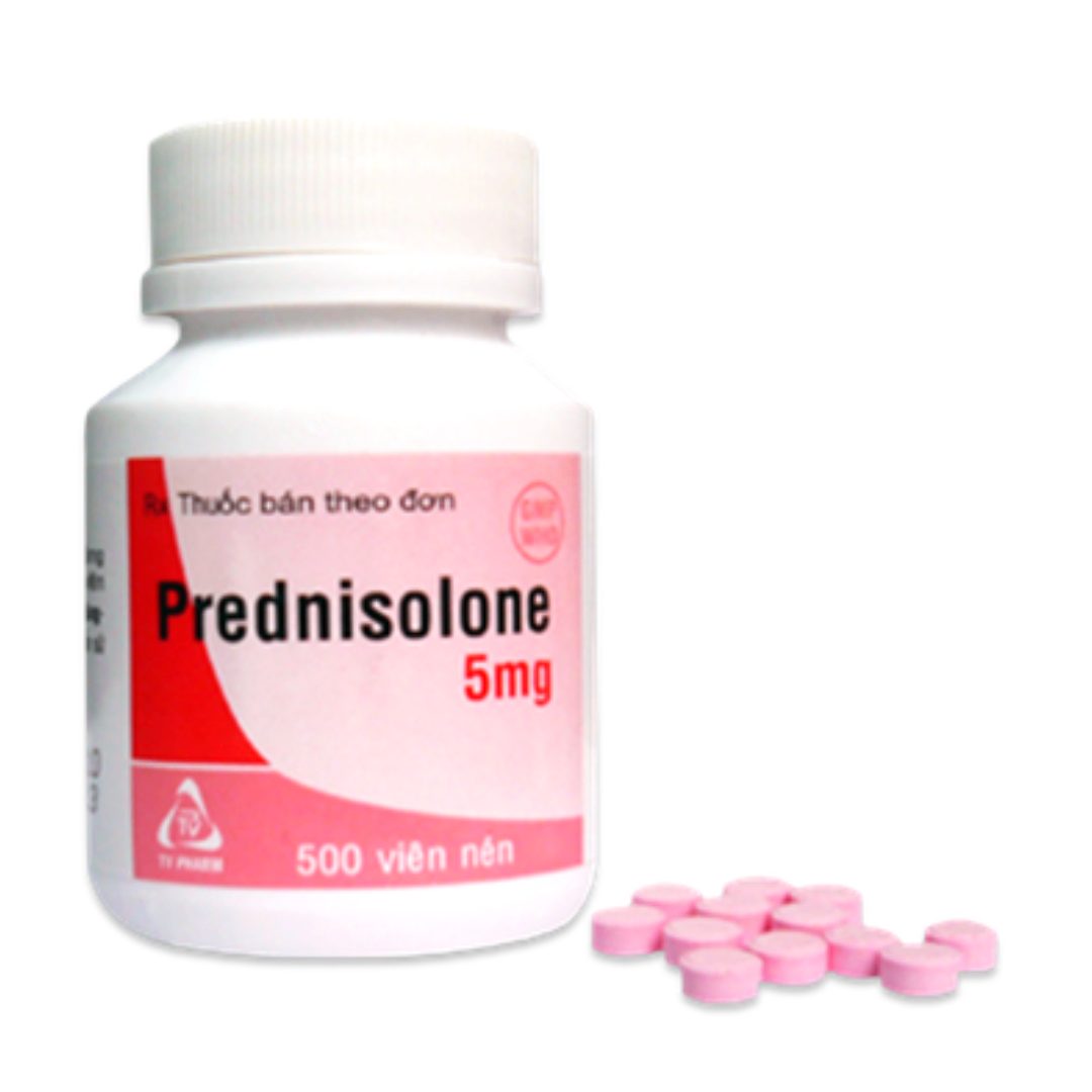 1415. Prednisolone 5Mg - (Prenisolon 5mg) - [Thùng 135 Chai; Chai 500 Viên] Trà Vinh - Việt Nam