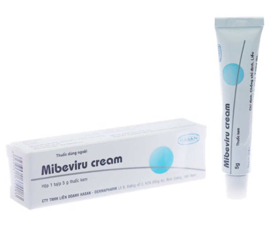 2130. Mibeviru-Cream* - (Aciclovir 250mg) - [Thùng 58 Hộp; Hộp 1 Tuýp; Tuýp 5 G] Hasan - Việt Nam