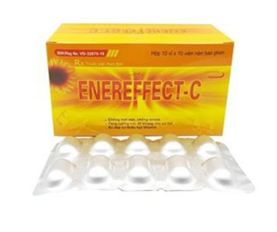 2173. Enereffect-C - (Vitamin C 300mg + B1 50mg + B2 20mg + B6 5mg) - [Thùng 24 hộp; hộp 10 vỉ; vỉ 10 viên] Quảng Bình - Việt Nam
