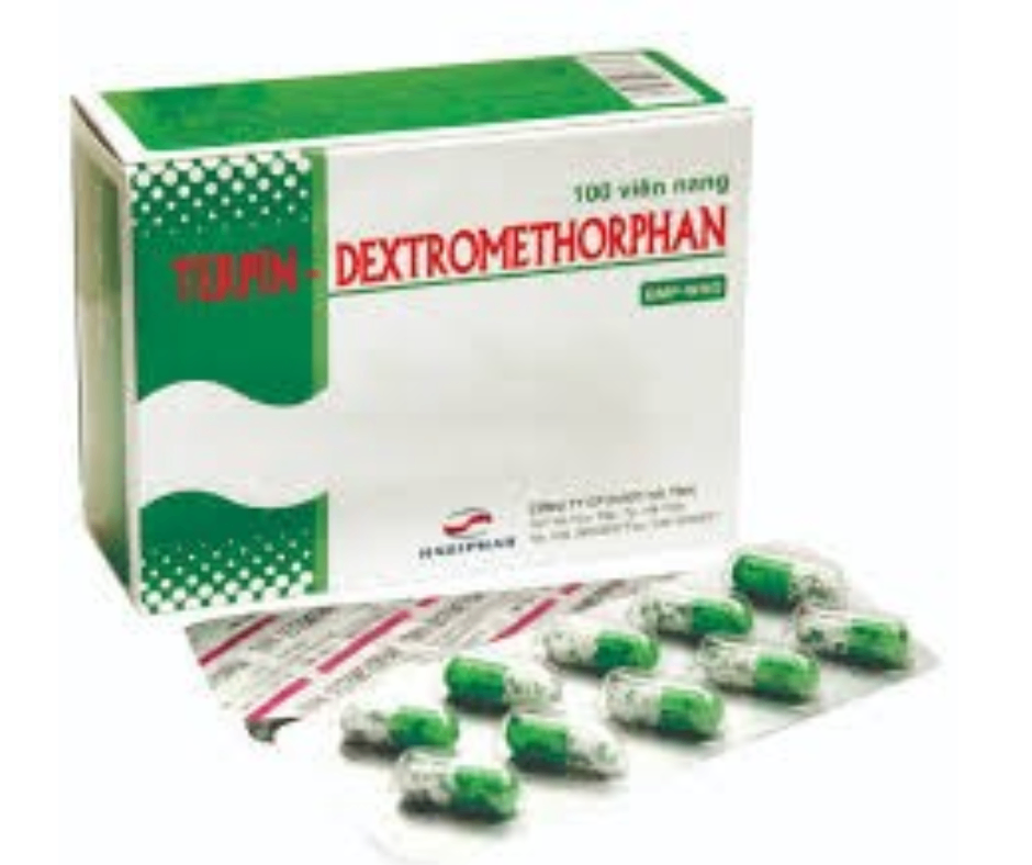 2721. Terpin-Dextromethophan (Hộp 10 Vỉ * 10 Viên) - (Terpin hydrat, Dextromethophan 100mg) - [Thùng 120 hộp; hộp 10 vỉ; vỉ 10 viên] Hà Tĩnh - Việt Nam