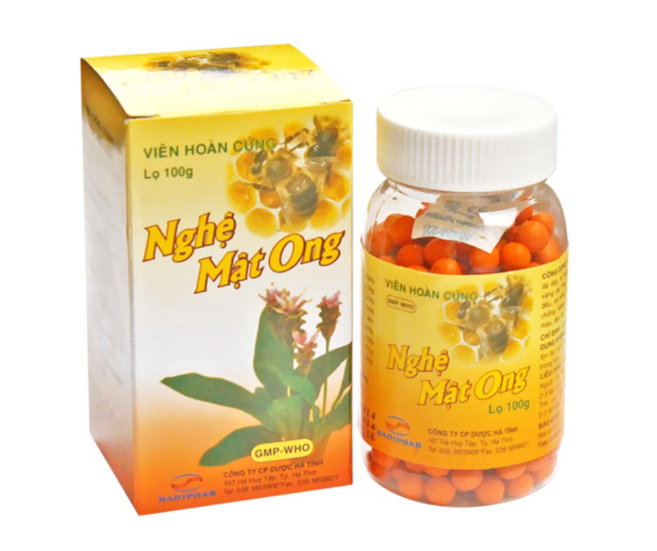 2735. Viên Nghệ Mật Ong - (Nghệ 3.2g + Mật ong 0.48g) - [Thùng 120 Lọ; Lọ 100 G] Hà Tĩnh - Việt Nam
