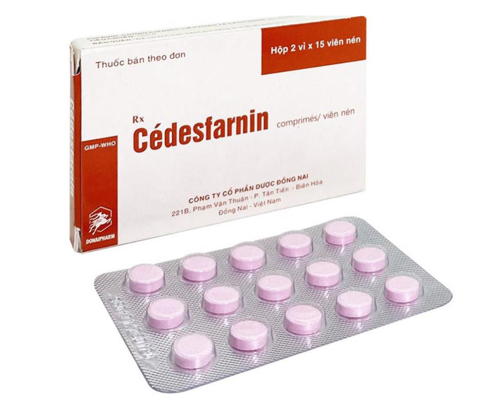 3012. Cedesfarnin - (Betamethason 0.25mg + Dexclopheniramin maleat 2mg) - [Thùng 360 Hộp; Hộp 2 Vỉ; Vỉ 15 Viên] Đồng Nai - Việt Nam
